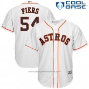 Maglia Baseball Uomo Houston Astros 54 Mike Fiers Bianco Home Cool Base