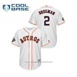 Maglia Baseball Uomo Houston Astros Alex Bregman Cool Base Bianco