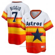 Maglia Baseball Uomo Houston Astros Craig Biggio Primera Cooperstown Collection Bianco