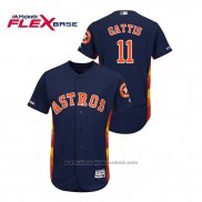 Maglia Baseball Uomo Houston Astros Evan Gattis Flex Base Blu