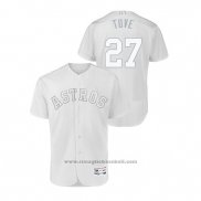 Maglia Baseball Uomo Houston Astros Jose Altuve 2019 Players Weekend Autentico Bianco