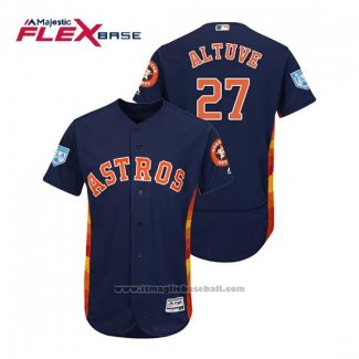 Maglia Baseball Uomo Houston Astros Jose Altuve Flex Base Allenamento Primaverile 2019 Blu