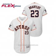 Maglia Baseball Uomo Houston Astros Michael Brantley 2019 All Star Flex Base Bianco