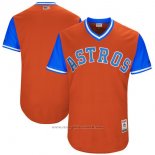 Maglia Baseball Uomo Houston Astros Players Weekend 2017 Personalizzate Arancione