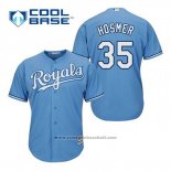 Maglia Baseball Uomo Kansas City Royals Eric Hosmer 35 Powder Blu Alternato Cool Base