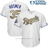 Maglia Baseball Uomo Kansas City Royals Eric Hosmer Bianco Cool Base