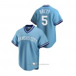 Maglia Baseball Uomo Kansas City Royals George Brett Cooperstown Collection Road Blu