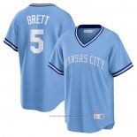 Maglia Baseball Uomo Kansas City Royals George Brett Road Cooperstown Collection Blu
