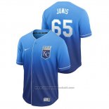 Maglia Baseball Uomo Kansas City Royals Jakob Junis Fade Autentico Blu