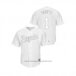 Maglia Baseball Uomo Kansas City Royals Nicky Lopez019 Players Weekend Shorts Replica Bianco