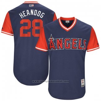 Maglia Baseball Uomo Los Angeles Angels 2017 Little League World Series Andrew Heaney Blu