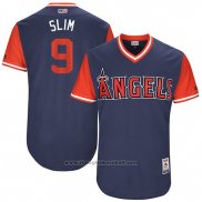 Maglia Baseball Uomo Los Angeles Angels 2017 Little League World Series Cameron Maybin Blu