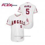 Maglia Baseball Uomo Los Angeles Angels Albert Pujols 150 Anniversario Flex Base Bianco