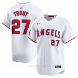 Maglia Baseball Uomo Los Angeles Angels Mike Trout Home Limited Bianco