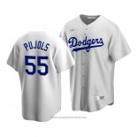 Maglia Baseball Uomo Los Angeles Dodgers Albert Pujols Cooperstown Collection Home Bianco