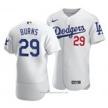Maglia Baseball Uomo Los Angeles Dodgers Andy Burns Autentico Home Bianco