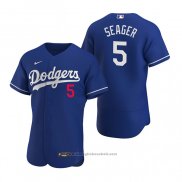 Maglia Baseball Uomo Los Angeles Dodgers Corey Seager Autentico 2020 Alternato Blu