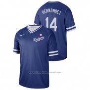 Maglia Baseball Uomo Los Angeles Dodgers Enrique Hernandez Cooperstown Collection Legend Blu