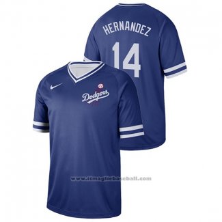Maglia Baseball Uomo Los Angeles Dodgers Enrique Hernandez Cooperstown Collection Legend Blu