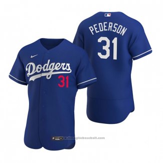 Maglia Baseball Uomo Los Angeles Dodgers Joc Pederson Autentico 2020 Alternato Blu