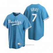 Maglia Baseball Uomo Los Angeles Dodgers Julio Urias Cooperstown Collection Alternato Blu