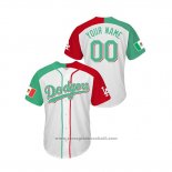 Maglia Baseball Uomo Los Angeles Dodgers Personalizzate Mexican Heritage Night Cool Base Bianco