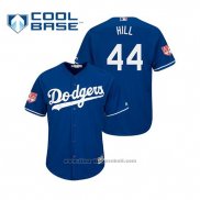 Maglia Baseball Uomo Los Angeles Dodgers Rich Hill Cool Base Allenamento Primaverile 2019 Blu