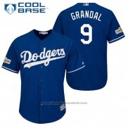 Maglia Baseball Uomo Los Angeles Dodgers Yasmani Grandal Cool Base Blu