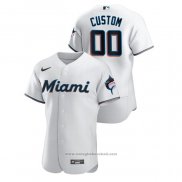 Maglia Baseball Uomo Miami Marlins Personalizzate Authentic Bianco