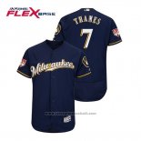 Maglia Baseball Uomo Milwaukee Brewers Eric Thames Flex Base Allenamento Primaverile 2019 Blu