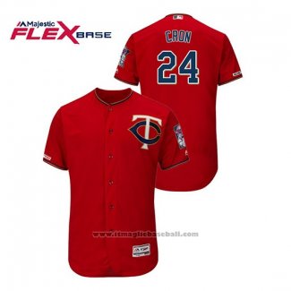 Maglia Baseball Uomo Minnesota Twins C.j. Cron 150 Anniversario Autentico Flex Base Rosso