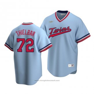 Maglia Baseball Uomo Minnesota Twins Caleb Thielbar Cooperstown Collection Road Blu