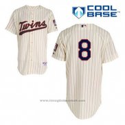 Maglia Baseball Uomo Minnesota Twins Kurt Suzuki 8 Crema Alternato Cool Base