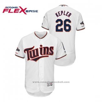 Maglia Baseball Uomo Minnesota Twins Max Kepler 2019 Postseason Flex Base Bianco