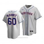 Maglia Baseball Uomo New York Mets Billy Mckinney Replica Road Grigio