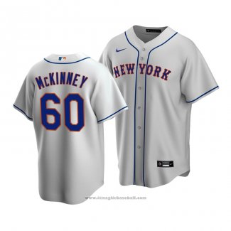 Maglia Baseball Uomo New York Mets Billy Mckinney Replica Road Grigio