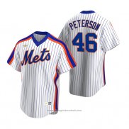Maglia Baseball Uomo New York Mets David Peterson Cooperstown Collection Home Bianco