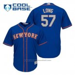 Maglia Baseball Uomo New York Mets Kevin Long 57 Blu Alternato Cool Base