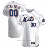 Maglia Baseball Uomo New York Mets Primera Pick-A-player Retired Roster Autentico Bianco