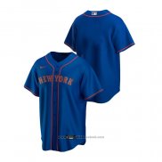Maglia Baseball Uomo New York Mets Replica Alternato Road Blu