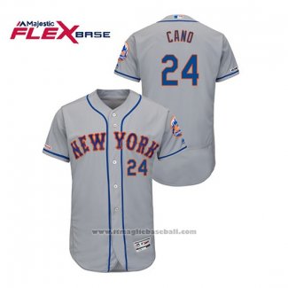 Maglia Baseball Uomo New York Mets Robinson Cano 150 Anniversario Autentico Flex Base Grigio