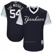 Maglia Baseball Uomo New York Yankees 2017 Little League World Series Aroldis Chapman Blu