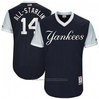 Maglia Baseball Uomo New York Yankees 2017 Little League World Series Starlin Castro Blu