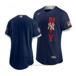 Maglia Baseball Uomo New York Yankees 2021 All Star Autentico Blu