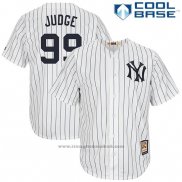 Maglia Baseball Uomo New York Yankees Aaron Judge Bianco Blu Cool Base