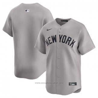 Maglia Baseball Uomo New York Yankees Away Limited Grigio