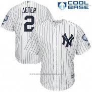 Maglia Baseball Uomo New York Yankees Derek Jeter Bianco Retirement Home Cool Base