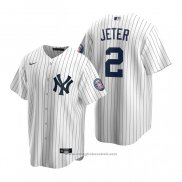 Maglia Baseball Uomo New York Yankees Derek Jeter Replica 2020 Bianco
