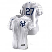 Maglia Baseball Uomo New York Yankees Giancarlo Stanton Authentic Bianco