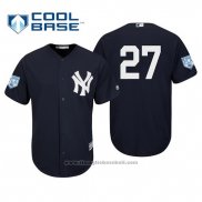 Maglia Baseball Uomo New York Yankees Giancarlo Stanton Cool Base Allenamento Primaverile 2019 Blu